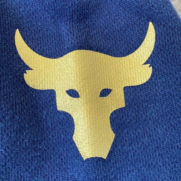 Under Armour Mens Sweatshirt Medium Crewneck Pullover 'Respect' Casual Navy - Picture 10 of 13